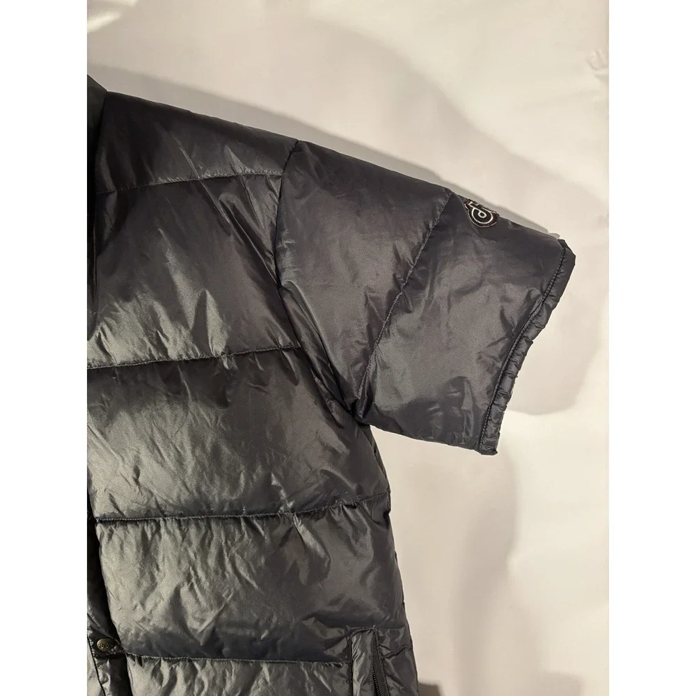 Vtg "Dub 68 Remix Series" Black Short Sleeve Rapper Puffer Jacket Men's L Y2k - Picture 15 of 16